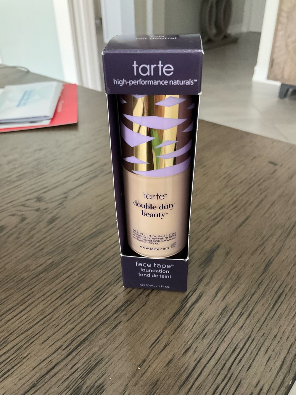 tarte Face Tape Double Duty Beauty Foundation — color 12N fair neutral. NWT